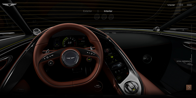 Genesis X Concept in interactive experience 
