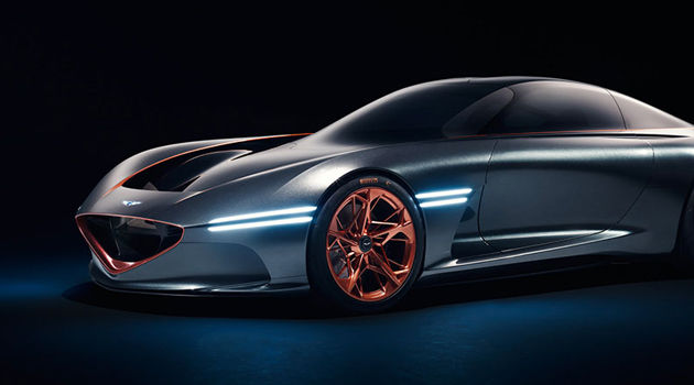 Genesis Concept vehicle front 3/4 view