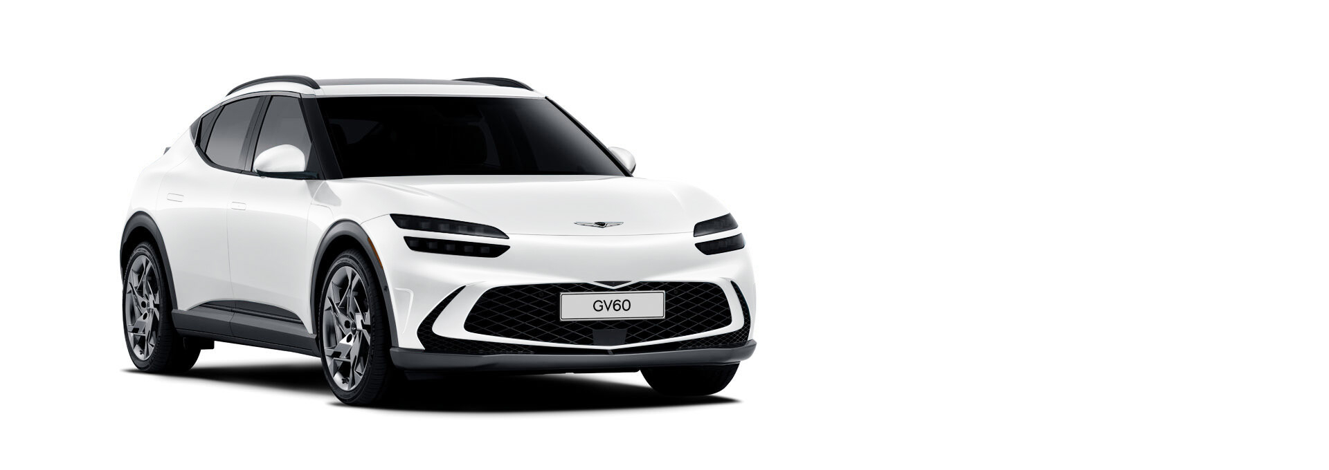 Vue 3/4 de l'avant d'un GV60