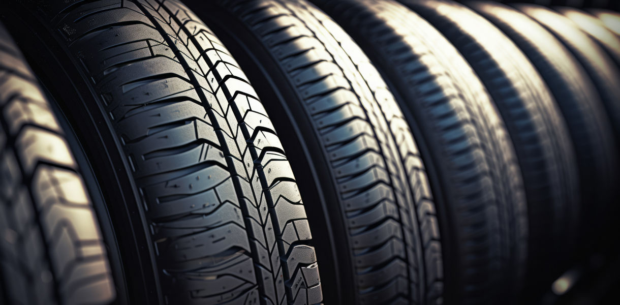 close up of winter tires
