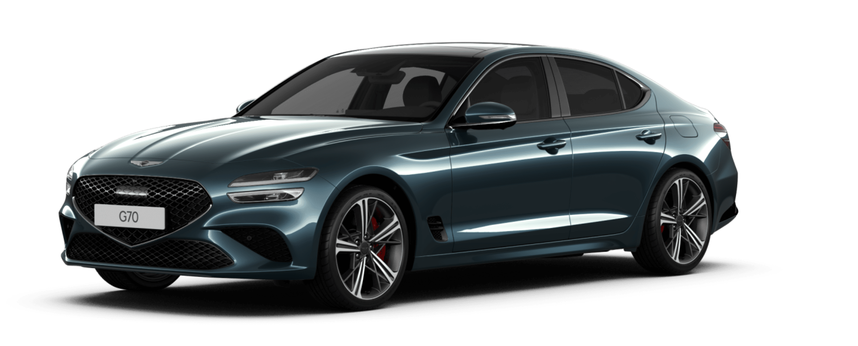 G70 Sport Package in glossy Tasman Blue