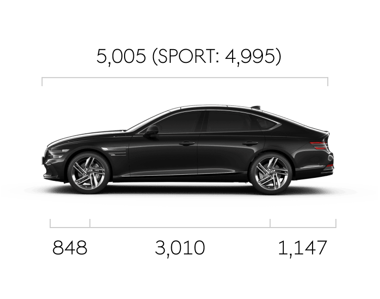 Vik Black G80 seen from the front, side, and rear.