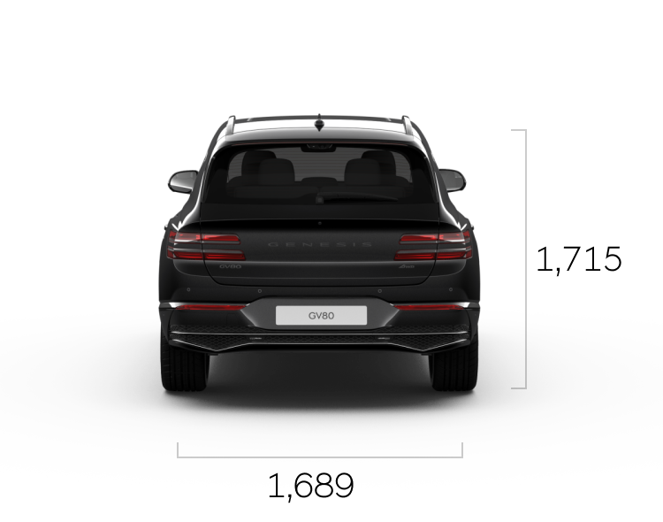 Front, side, and rear of Vik Black GV80.